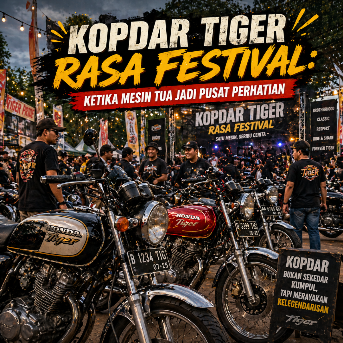 Kopdar Tiger Rasa Festival: Ketika Mesin Tua Jadi Pusat Perhatian