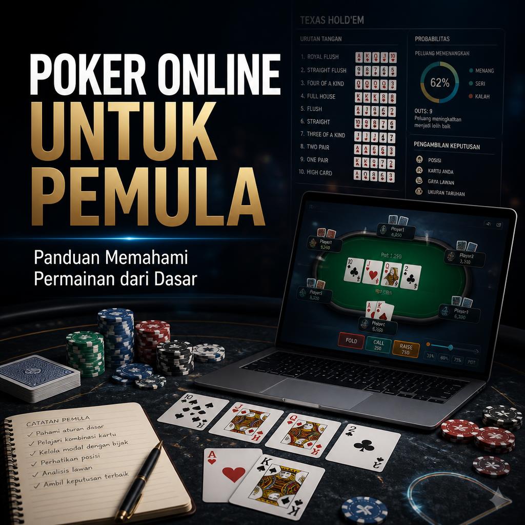 Poker Online untuk Pemula: Panduan Memahami Permainan dari Dasar